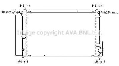 Радиатор, охлаждение двигателя AVA QUALITY COOLING купить