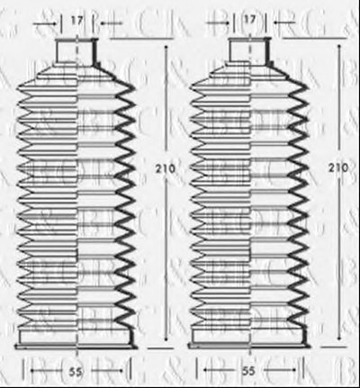 Пыльник, рулевое управление BORG & BECK купить