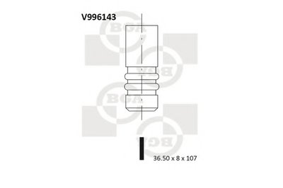 Впускной клапан Fiesta 1.8 TD DI 00- Focus 1.8 D 98-99