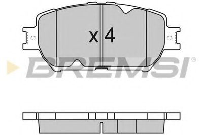 Колодки тормозные передние Toyota Camry 96-06 (akebono)