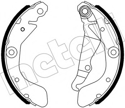 Комплект тормозных колодок METELLI купить