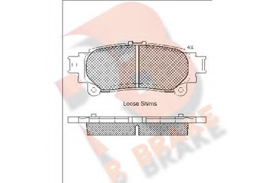 Комплект тормозных колодок, дисковый тормоз R BRAKE купить