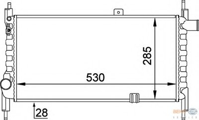 Радиатор, охлаждение двигателя BEHR HELLA SERVICE HELLA купить