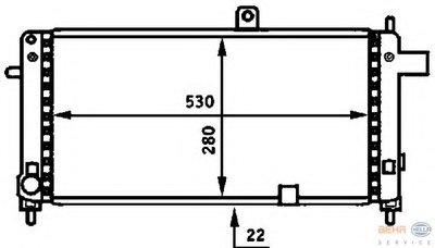 Радиатор, охлаждение двигателя BEHR HELLA SERVICE HELLA купить