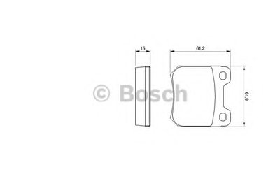 Комплект тормозных колодок, дисковый тормоз BOSCH купить