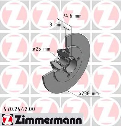 Тормозной диск ZIMMERMANN купить