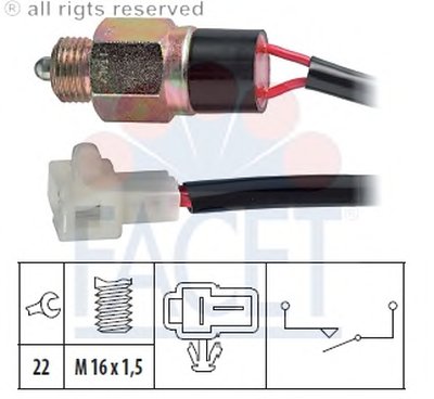 Выключатель, фара заднего хода FACET купить
