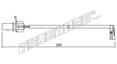 Сигнализатор, износ тормозных колодок TRUSTING купить
