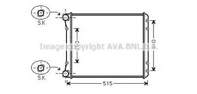 Радиатор, охлаждение двигателя AVA QUALITY COOLING купить
