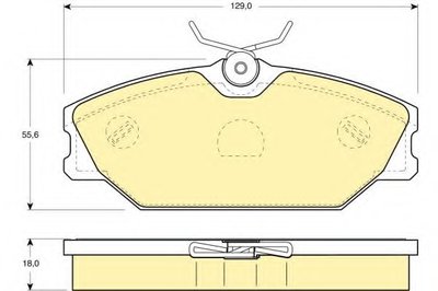 Комплект тормозных колодок, дисковый тормоз GIRLING купить