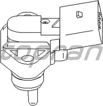 Датчик, давление во впускном газопроводе TOPRAN купить
