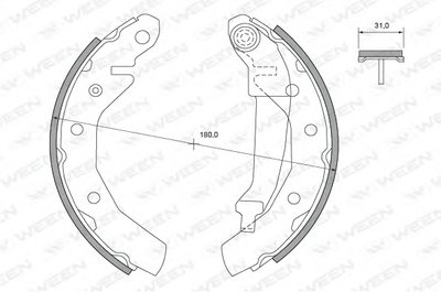 Комплект тормозных колодок WEEN купить