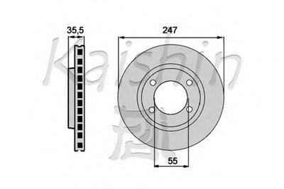 Тормозной диск KAISHIN купить