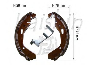 Комплект тормозных колодок KAISHIN купить
