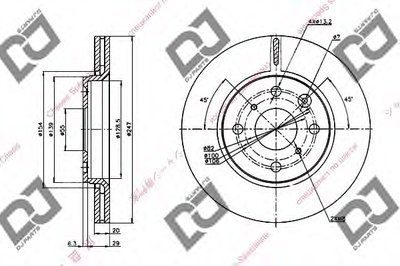 Тормозной диск DJ PARTS купить