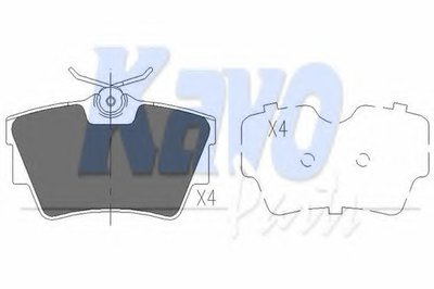 Тормозные колодки зад. Trafic/Vivaro 01- (94.6x57.3mm)