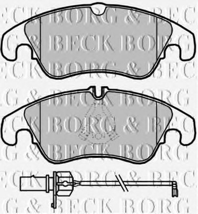 Комплект тормозных колодок, дисковый тормоз BORG & BECK купить