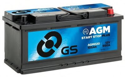 Стартерная аккумуляторная батарея GS AGM Stop Start Plus GS купить