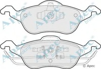 Комплект тормозных колодок, дисковый тормоз APEC braking купить