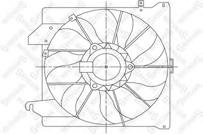Вентилятор, охлаждение двигателя STELLOX купить