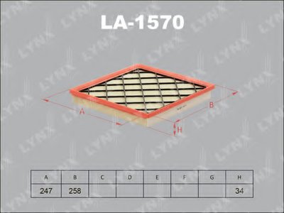 Воздушный фильтр LYNXauto купить