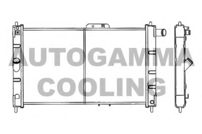 Радиатор, охлаждение двигателя AUTOGAMMA купить