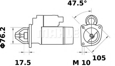 Стартер MAHLE ORIGINAL купить