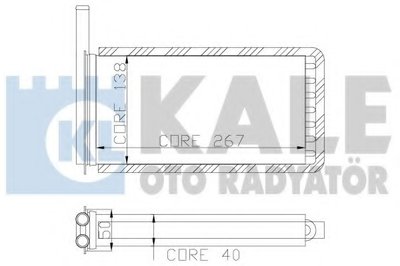 Теплообменник, отопление салона KALE OTO RADYATÖR купить