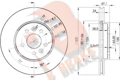 Тормозной диск R BRAKE купить