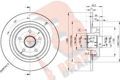 Тормозной диск R BRAKE купить