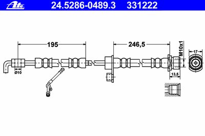 Тормозной шланг ATE купить