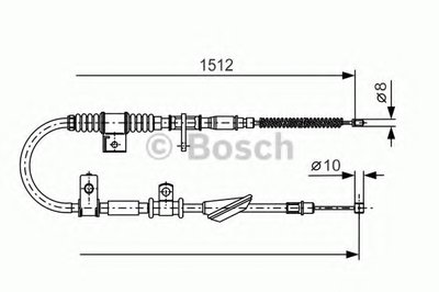 Трос, стояночная тормозная система BOSCH купить