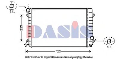 Радиатор, охлаждение двигателя AKS DASIS купить