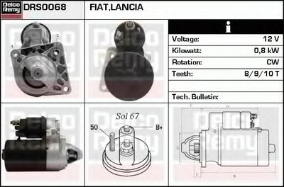 Стартер Remanufactured REMY (Light Duty) DELCO REMY купить