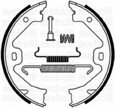 Комплект тормозных колодок, стояночная тормозная система METELLI купить