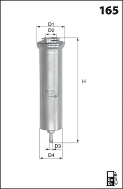 ELG5432 Фільтр палива ( аналогWF8446/KL763D)