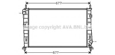Радиатор, охлаждение двигателя AVA QUALITY COOLING купить