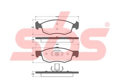 Комплект тормозных колодок, дисковый тормоз sbs купить