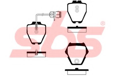 Комплект тормозных колодок, дисковый тормоз sbs купить