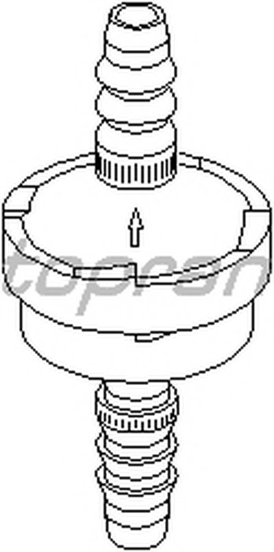 Клапан, управление воздуха-впускаемый воздух TOPRAN купить