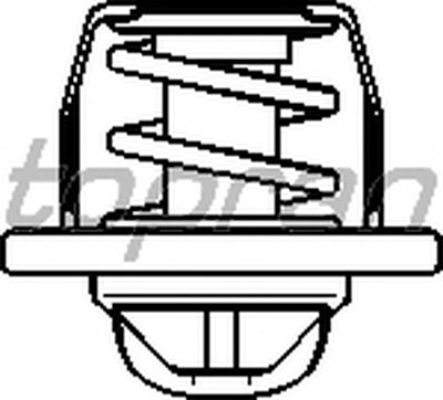 Термостат, охлаждающая жидкость TOPRAN купить
