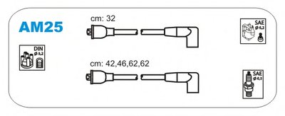 Комплект проводов зажигания JANMOR купить