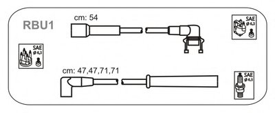Комплект проводов зажигания Renault 19, Clio, Express 1.4