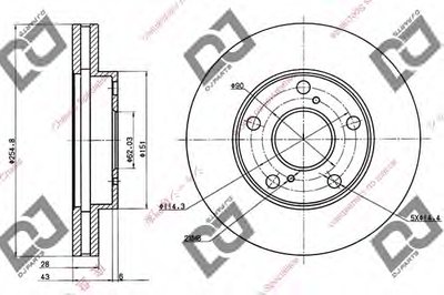 Тормозной диск DJ PARTS купить