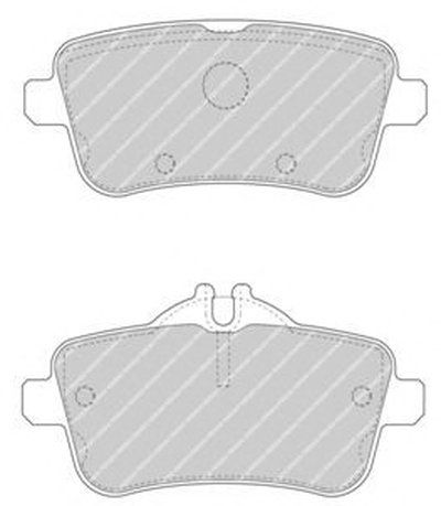 Колодки тормозные задние W166/X166 11- (TRW)