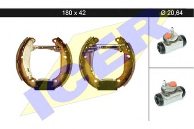 Комплект тормозных колодок ICER купить