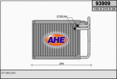 Теплообменник, отопление салона AHE купить