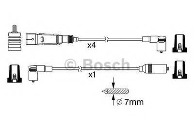 Комплект проводов зажигания BOSCH купить