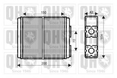 Теплообменник, отопление салона QUINTON HAZELL купить