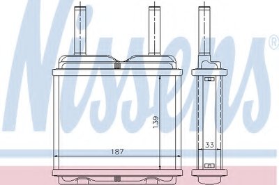 Теплообменник, отопление салона NISSENS купить